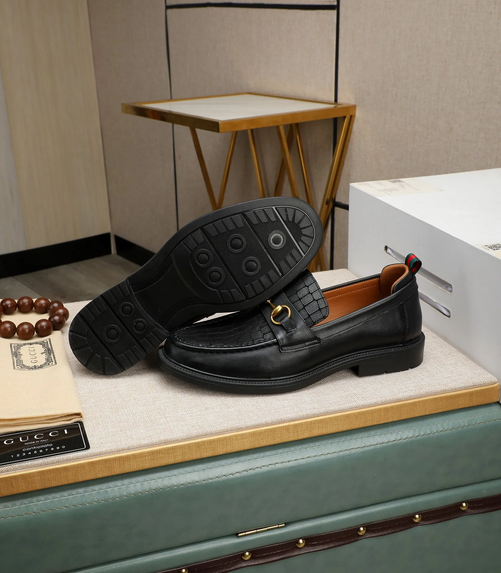 Men's men's shoes💰500📛📛Original (water-dyed cow lining) Gucci GUCCI official website formal shoes🌀 Italian🇮🇹imported cowhide➕top imported water-dyed cowhide lining💋Finely handmade original bottom, the real thing looks better when photographed in person Standard size 38-44
